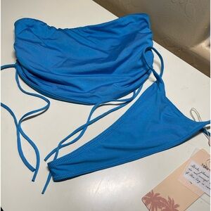 Oh Pollly Women’s Bandeau Bikini 2 Pc Set Size Small